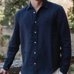 Men’s Premium Solid Blue Shirt