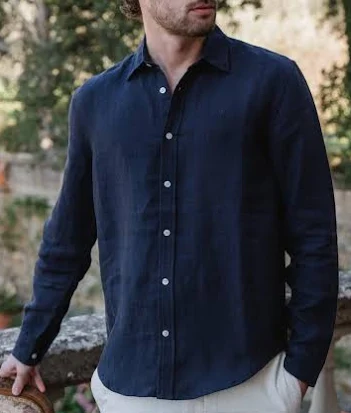 Men’s Premium Solid Blue Shirt